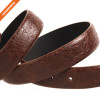 Retro Design Embossed Real Leather Belt Zinc Alloy Pin Buckle Strap