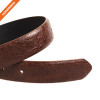 Retro Design Embossed Real Leather Belt Zinc Alloy Pin Buckle Strap