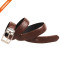 Retro Design Embossed Real Leather Belt Zinc Alloy Pin Buckle Strap