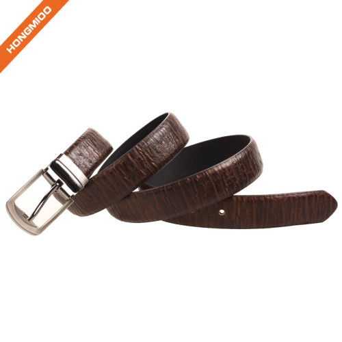 Hongmioo Men's Adjustable Dress Leather Belt With Single Prong Buckle Brown