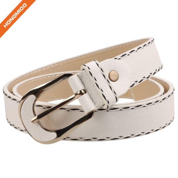 Hongmioo Men's Fashion Pu Leather Belt Waist Band Strap Pin Buckle Belts