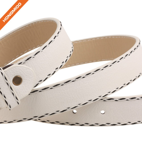 Hongmioo Men's Fashion Pu Leather Belt Waist Band Strap Pin Buckle Belts