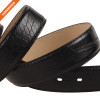 Hongmioo Two Sides Colours Embossed Pattern Genuine Leather 1.5 Inch Belt Black