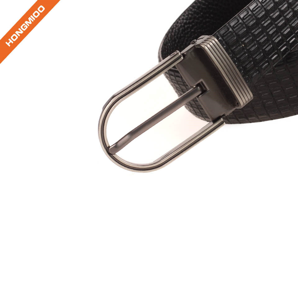 Men Thick Leather Belt Embossed Strap With Retro Brass ... detail