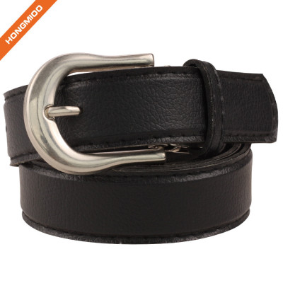 Men Nubuck Single Prong Buckle Belt 100% Real Leather Strap