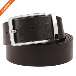 Simple Design Mens 1 1/2" Italian Leather Belt With Anti-nickel Buckle