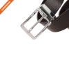 Simple Design Mens 1 1/2" Italian Leather Belt With Anti-nickel Buckle
