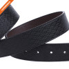 New Product Silver Plate Buckle Genuine Leather Belt for Men