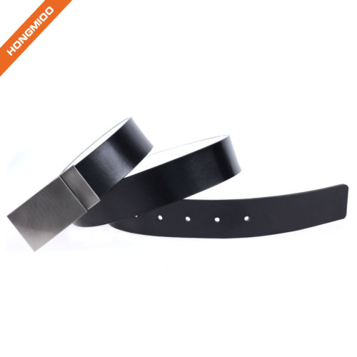 Retro Buckle Design Split Leather Belts with Nickel Free Detachable Buckle