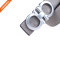 Hongmioo Double Ring Split Leather Wide Belt With Sleek Silver Plate Buckle