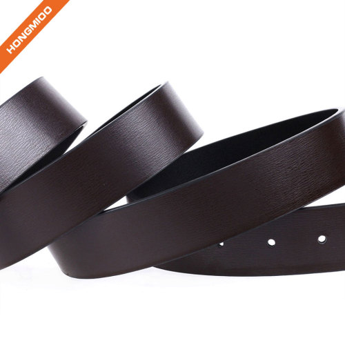 Daily Dress Wide Genuine Leather Belt with Smooth Silver Plaque Buckle