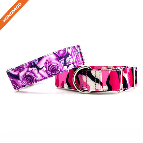 Custom Color Heart Transfer Printing Microfiber Dog Collar