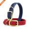 Strong Texture Golden Pin Buckle Microfiber Dog Collar