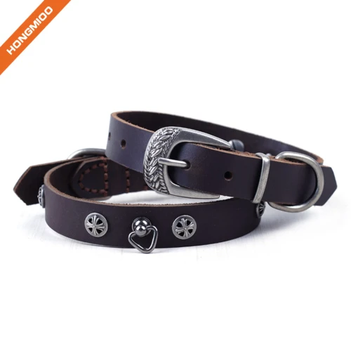 Luxury Rivet Pin Buckle Genuine Leather Belt with good Toughness