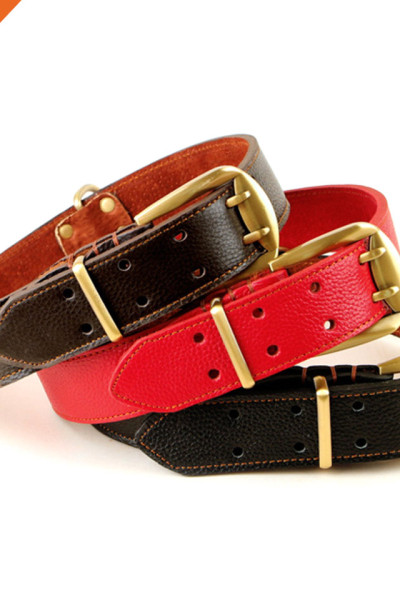 Luxury Stitched Double Prong Pin Buckle Belt