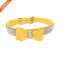 Strong Texture Custom Color Rhinestone Jeweled Microfiber Bow Tie Dog Collar