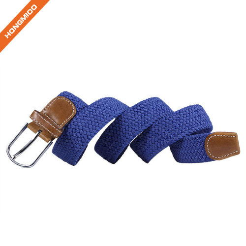 Wholesale Price Ladies Royal Blue Pin Buckle Polyester Belt