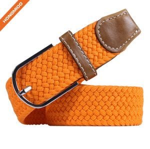 New Products Ladies Adjustable Braided Elastic Belt For Golf