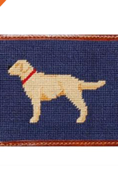 Cute Hand Made Animal Pattern Design Real Leather Needlepoint Pocket Wallet