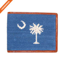 Cute Hand Made Animal Pattern Design Real Leather Needlepoint Pocket Wallet