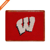 Full Grain Leather Hongmioo Navy Color Different Pattern Design Needlepoint Mens Wallet