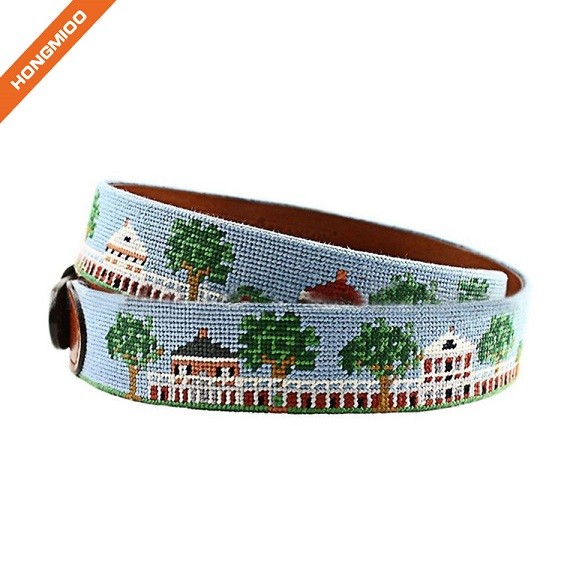 High Technical Design Embroidery Real Genuine Leather M... side