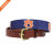 Golf Sports Design Mens Top Grain Leather Belts Handmade Needlepo - Handmade needlepoint golf belt
