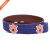 Golf Sports Design Mens Top Grain Leather Belts Handmade Needlepo - Handmade needlepoint golf belt