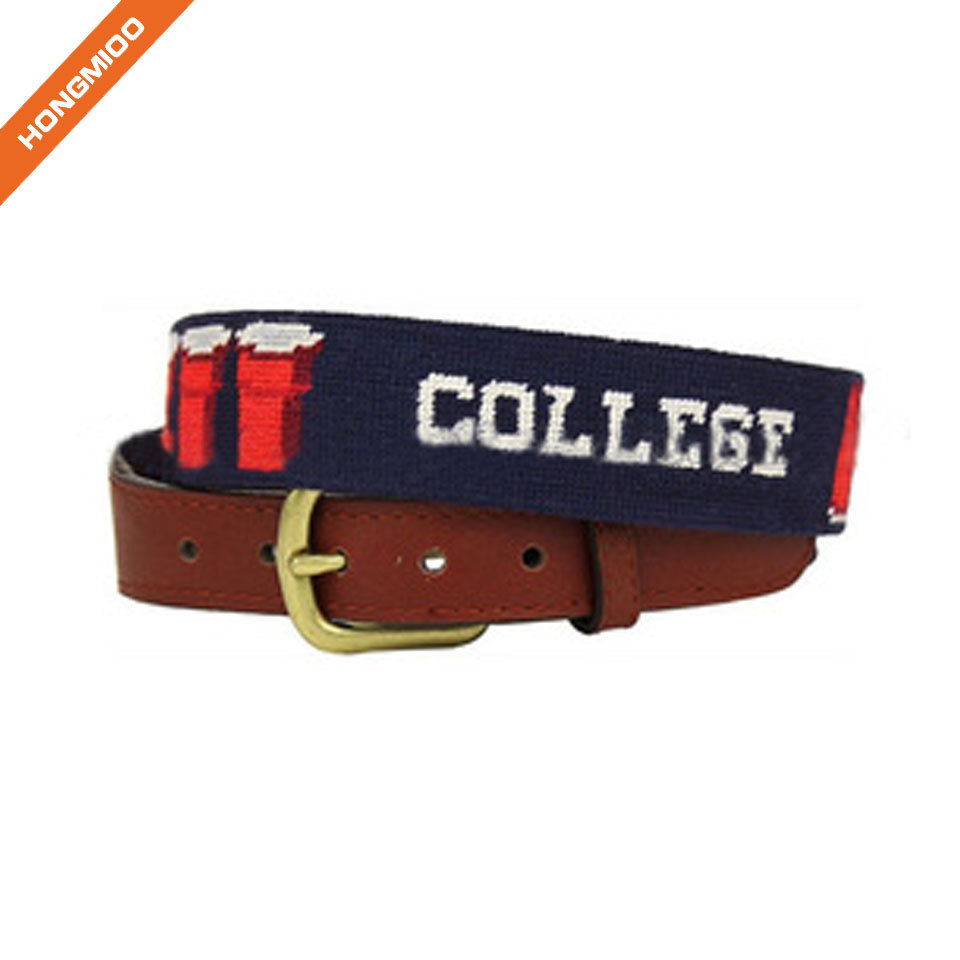 Colorful Vivid Fish Design Embroidery Custom Mens Genui... side