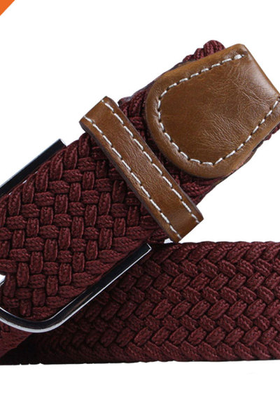 Fashion Custom Color Polyester Material Elastic Mens Belts
