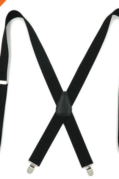 Mens X-Back Clip Adjustable Elastic Suspenders Daily Shirt Stays Holder