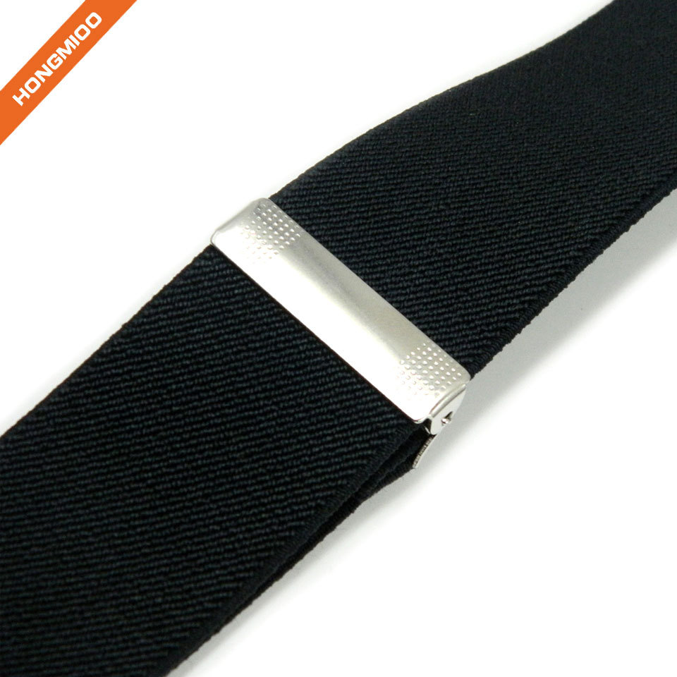 Mens X-Back Clip Adjustable Elastic Suspenders Daily Shirt Stays Holder - Specs