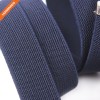 2cm Wide Solid No Cross Suspenders Polyester Material With 2 Clips For Men