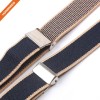 2cm Wide Solid Blue Y-Back Elastic Polyester Suspender Mix Color Shirttail Garter