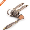 Retro Design Mens Adjustable Accessory Suspenders Belt 3 Clips PU Leather Shirt Garter