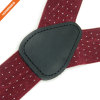 Strong Holder Mens 3 Clips Suspender Belts With Spot Printed