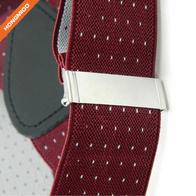 Strong Holder Mens 3 Clips Suspender Belts With Spot Printed