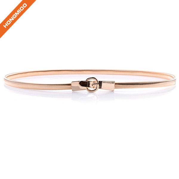 Hongmioo Thin Alloy Metal Waist Stretch Belt Ladies
