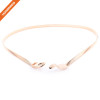 Hongmioo Thin Alloy Metal Waist Stretch Belt Ladies