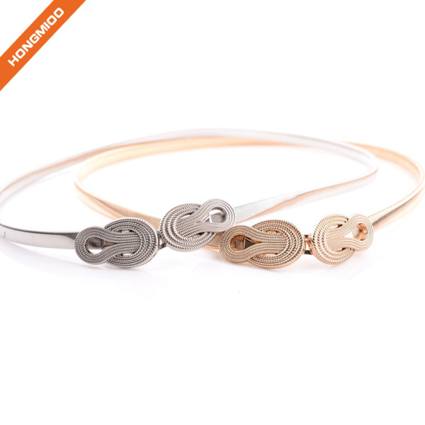 Fashion Durable Metal Skinny Retro Belt For Ladies