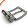 1 2/5 Inch (35 mm) Reversible Clamp Gunmetal Brush Belt Buckle