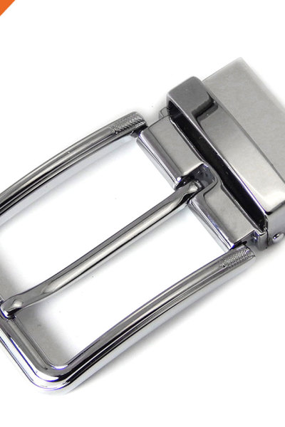 Shining Rotated Mens Metal Buckle Clamp Gunmetal Replacement Buckle