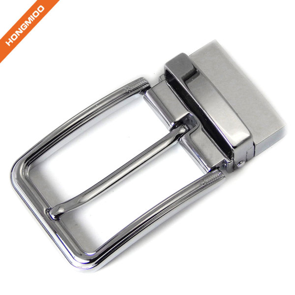 Shining Rotated Mens Metal Buckle Clamp Gunmetal Replacement Buckle