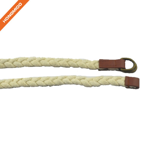 Hongmioo Skinny Double Buckle White Children Rope Belt