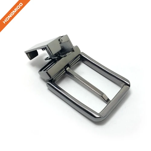 Nickel Free Silver Color Finish Rotated Buckles Zinc Alloy Mens Buckles
