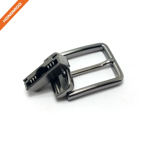 Nickel Free Silver Color Finish Rotated Buckles Zinc Alloy Mens Buckles