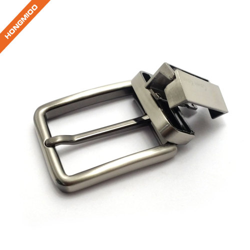 Nickel Free Silver Color Finish Rotated Buckles Zinc Alloy Mens Buckles