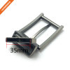 Square Design Adjustable Mens Rotating Buckle 3.5cm Silver Color Finish Buckle