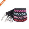 High Quality Braided Leather Dog Leash with Stable Hook