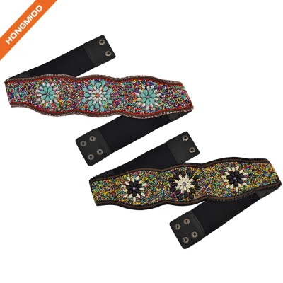 Handmade Women Bohemian Beaded Body Obi Waist Belts